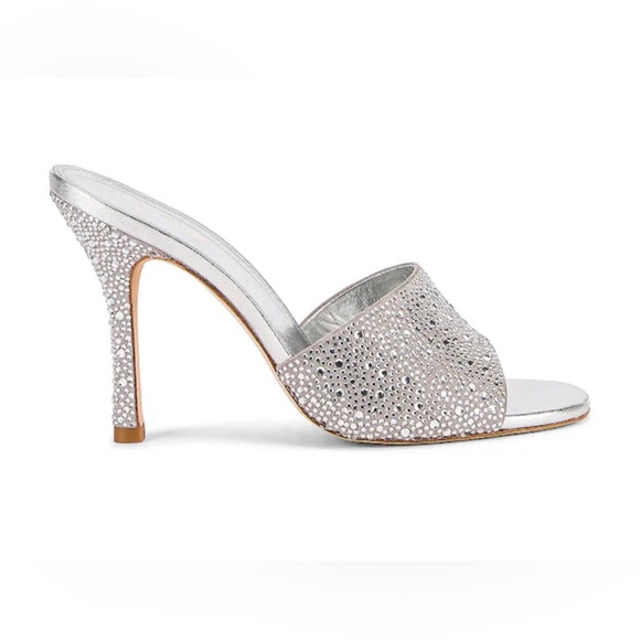 Larroude Colette Crystal Mule in Grey / Size 6.5 - Picture 5 of 5